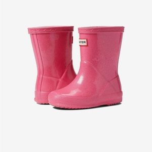Kids Hunter First Classic Starcloud rain boots, size 11
